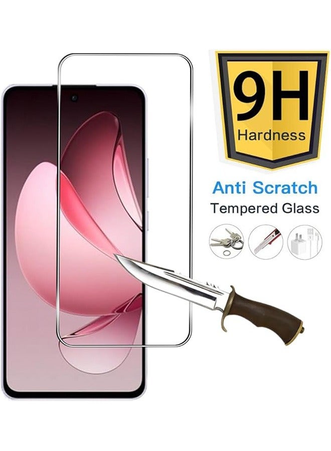 2 Pack OPPO Reno 13F 5G Screen Protector, 9H Tempered Glass Screen Protector for OPPO Reno 13F 5G, Full Coverage Bubble-Free Tempered Film, Anti-Scratch Film - Image 4