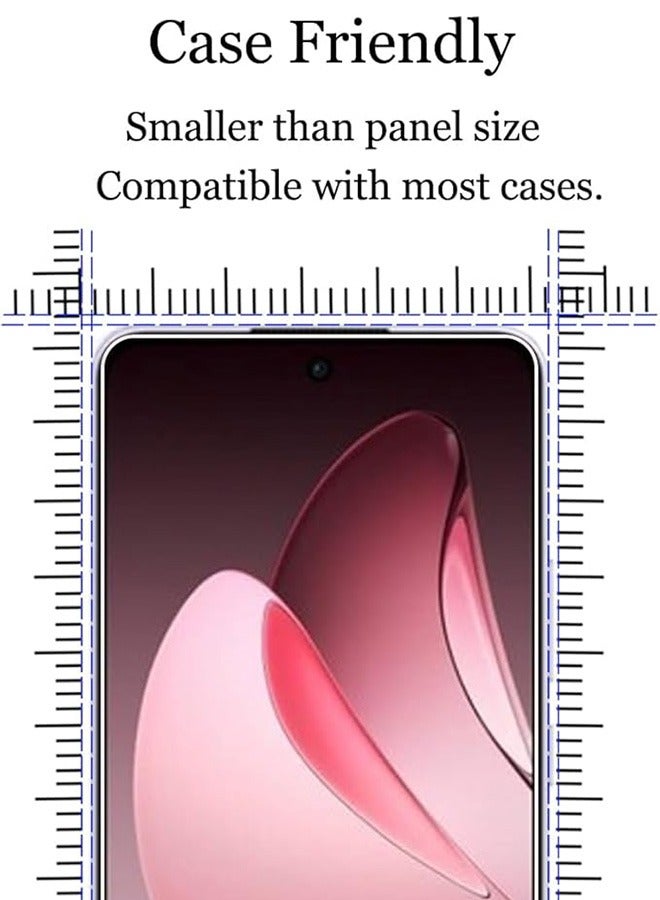 2 Pack OPPO Reno 13F 5G Screen Protector, 9H Tempered Glass Screen Protector for OPPO Reno 13F 5G, Full Coverage Bubble-Free Tempered Film, Anti-Scratch Film - Image 5