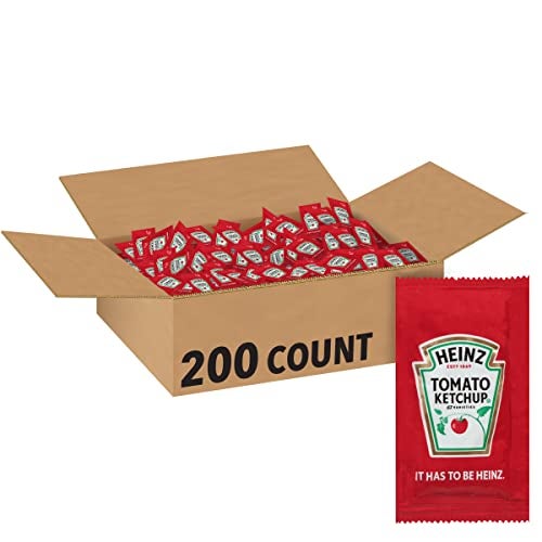 Heinz Ketchup Single Serve Packet 03 oz Packets Pack of 200