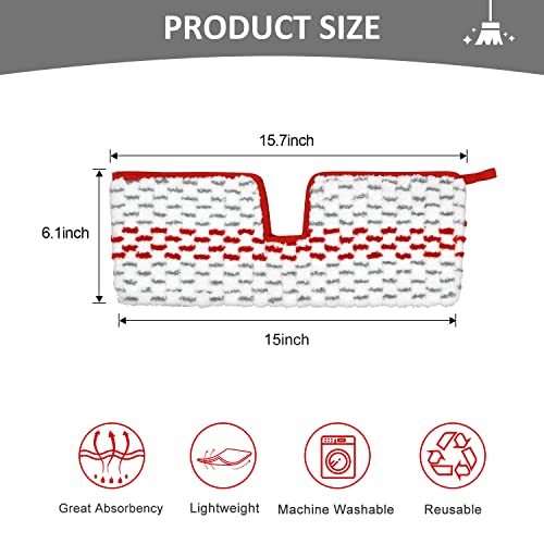 GFRED Microfiber Spray Mop Pads Compatible with Promist MAX Reusable Spray Mop Refills for Ocedar ProMist Dust Mop,Dual-Action Washable Flip Mop Pads Replacement for Dry Wet Floor Cleaning,3 Packs - Image 2