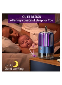 واي آند دي Mosquito Killer Lamp, Bug Zapper Mozzie Zapper, Electric Insect Light, USB Rechargeable with Double Mode LED/UV, Fly Traps for Indoor and Outdoor Pest Control  - Image 2