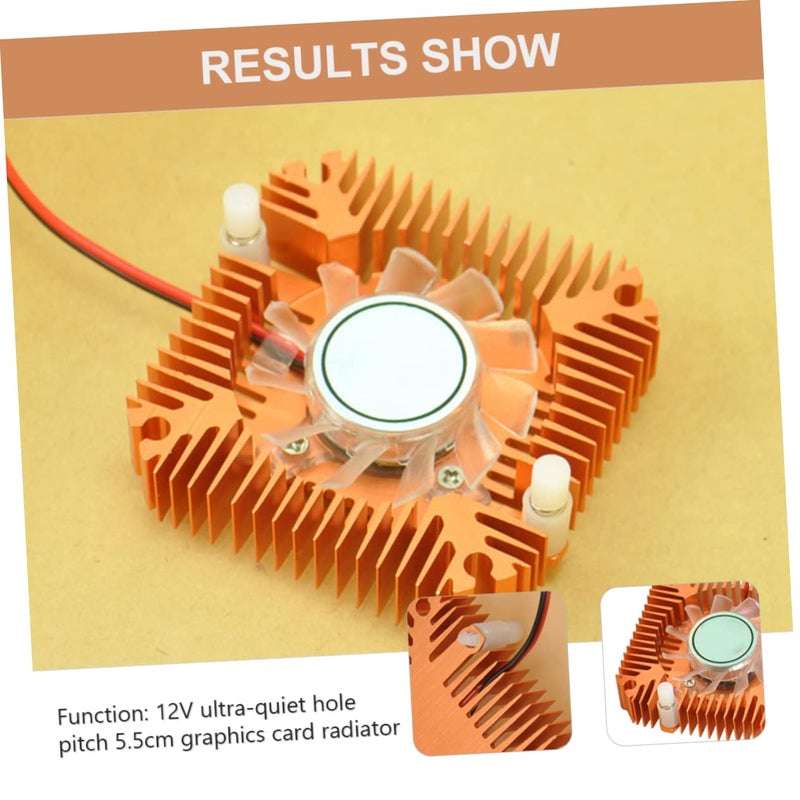 Quiet Bearing GPU Cooling Fan Enhanced Heat Dissipation Durable Video Card Air Cooler - Image 3