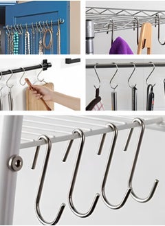 30pcs Hooks Heavy Duty S-shaped Stainless Steel Hooks And Towel Rack Hooks For Hanging Bathroom,Kitchen Utensils,Storage Hooks,Heavy-duty Pots,Clothing Bags,Towel Plants - pzsku/Z2C19A6BC78CD6A612AFBZ/45/_/1733904231/1df88f0b-636b-47c8-b0bc-1d7a9c3c3936