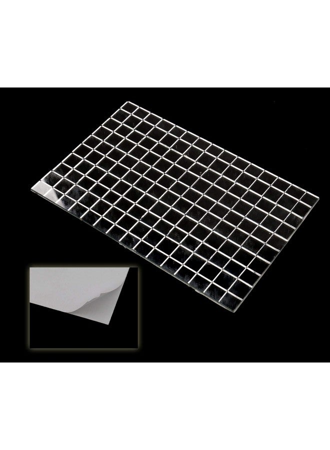 Micro Traders Micro Trader Self-Adhesive Real Glass Craft Mini Square Round Mirrors Mosaic Tiles - Image 2