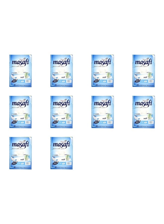 Masafi Pure Soft Care 2 PLY Bulk 4 Box Facial Tissue Box 170 Sheets- 10 Pack - Image 2