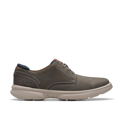 clarks أكسفورد كلاكس للرجال برادلي بلين، رمادي فاتح، 7 - Image 2