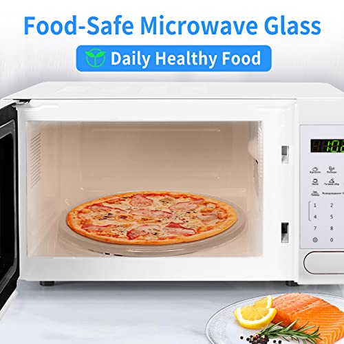 Yibracki 9.6" Microwave Plate Replacement for Panasonic Microwave Glass Plate F06016D00XN, A06015G10XN and More 9.6" Small Microwave Glass Turntable Tray to Fit Y Coupler with 11/16" in Diameter - Image 5