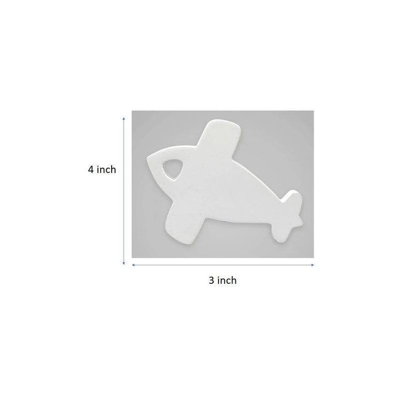 FLY FROG Aeroplane-Themed MDF Wood Knobs for Kids' Rooms, Wardrobes, Doors, and Cabinets – Set of 2 Drawer Handles (Aeroplane-White) - Image 3