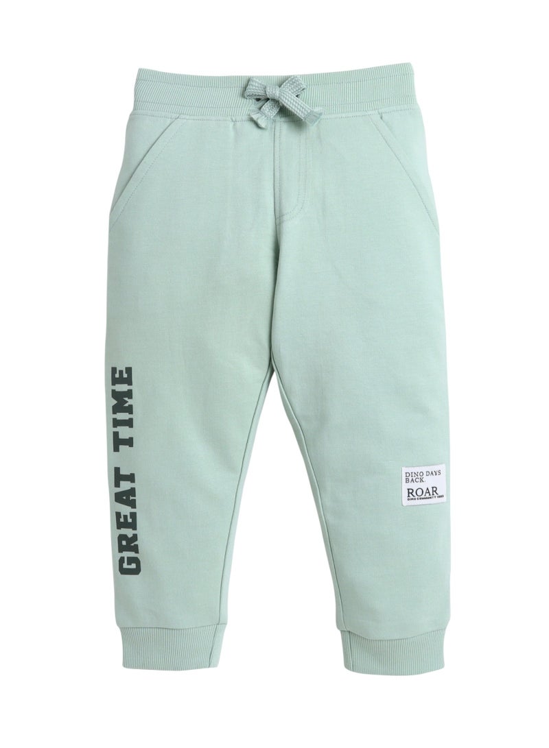 فكتور اند جين طقم ولادي قطعتين - سويت شيرت وبنطلون رياضي ديناصور أيام الجوراسي - Image 5