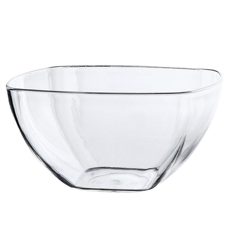 Large 19cm Square Acrylic Salad Bowl Serving Dish For Fruit Dessert Kitchen Catering - Image 2