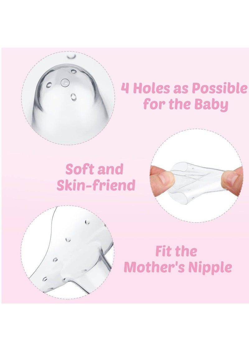 Generic - 12 Pcs Bpa Free Nipple Shield for Nursing Newborn Silicone Shield Nursing Nipple Shield Pain Relief Nursing Shield for Newborn With Latch Difficulties or Flat or Inverted - Image 1