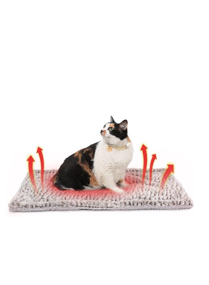 SELF-WARMING CAT MAT: 27.5" X 18.5" THERMAL MAT FOR INDOOR, OUTDOOR, LARGE KITTENS, SMALL PUPPIES, AND PETS
