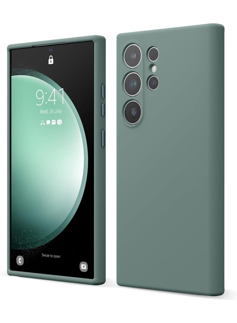 Elago Silicone for Samsung Galaxy S24 Ultra Case Cover - Midnight Green - Image 1