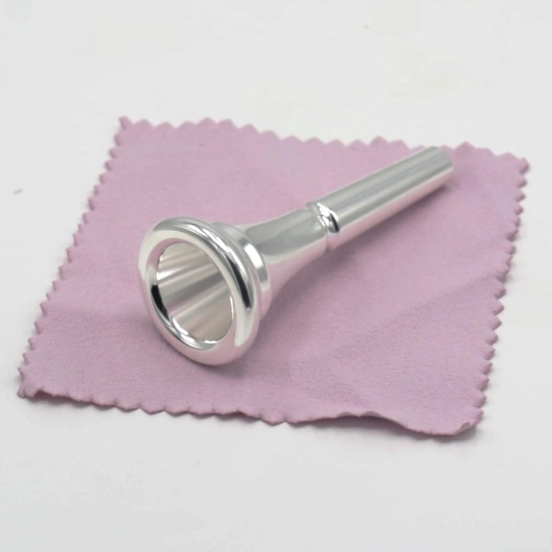Cheerock 1Pack French Horn Mouthpiece, Standard Size French Horn Replacement Accessory, Compatible with Most French Horns (Silver) - Image 1