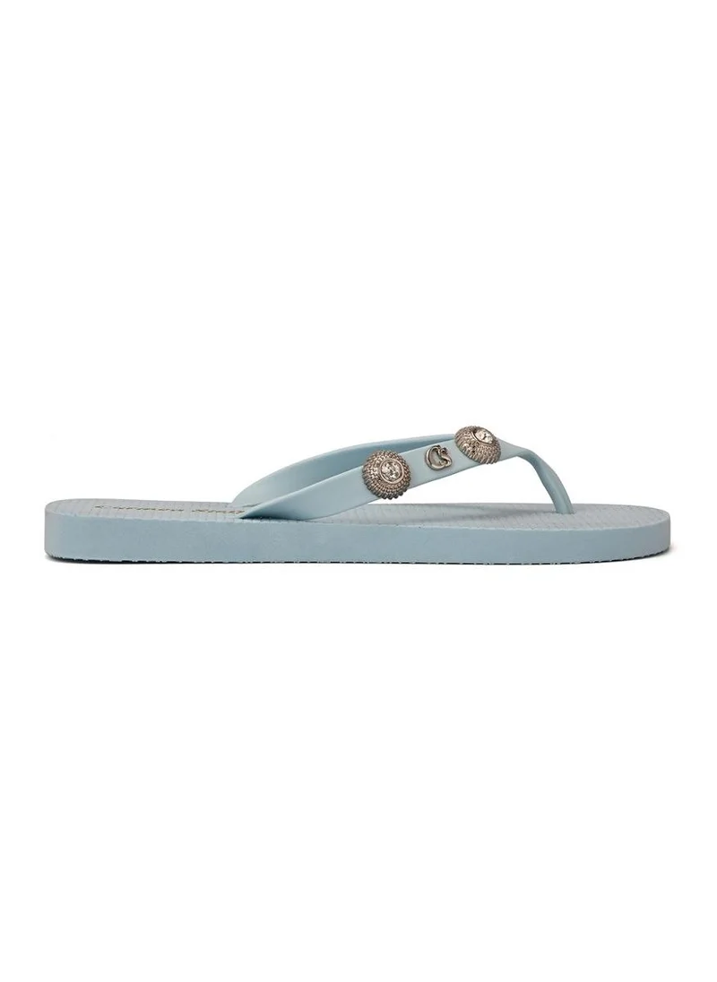Carmen Steffens  Baby Blue Flip-Flops With Decoration for Women | Best Price UAE