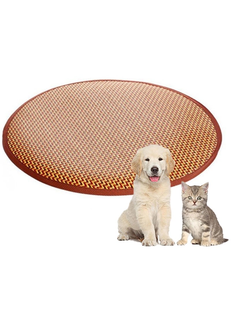 Cool Pad Petg  Pet Straw Mat Rattan Bamboo Mat Grass and Vines Cool Cool Mattress Cat Dog Cooling Mat - Image 1