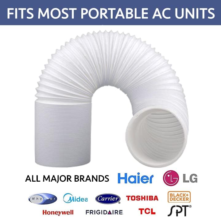 ALPINE HARDWARE Portable Exhaust Vent Hose - 5.9 Inch Diameter, Counter Clockwise, Adjustable Length up to 80 Inches - Image 5