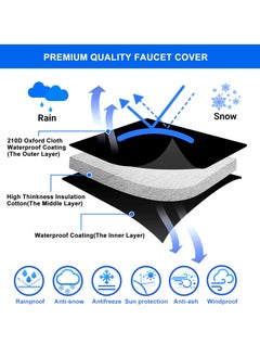 Outdoor Faucet Cover, Faucet Cover Socks for Winter Freeze Protection with Reflective Strips, Waterproof Insulated Spigot Tap Cover, Reusable Sprinkle Valve Insulation Wrap and Hose Bib Cover, 4 Pack - pzsku/Z2C1A0F32BE1DEDC82732Z/45/_/1698665565/e536f97c-28f8-4b4d-8d80-721bdcfa9e4b