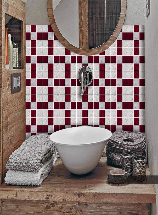 مجموعة Alwayspon المكونة من 25 قطعة من ملصقات نقل البلاط ذاتية اللصق لتزيين المنزل، ملصقات بلاط سهلة التقشير واللصق، ملصقات بلاط جدارية مقاومة للماء للمطبخ والحمام، مقاس 6 × 6 بوصة - Image 4