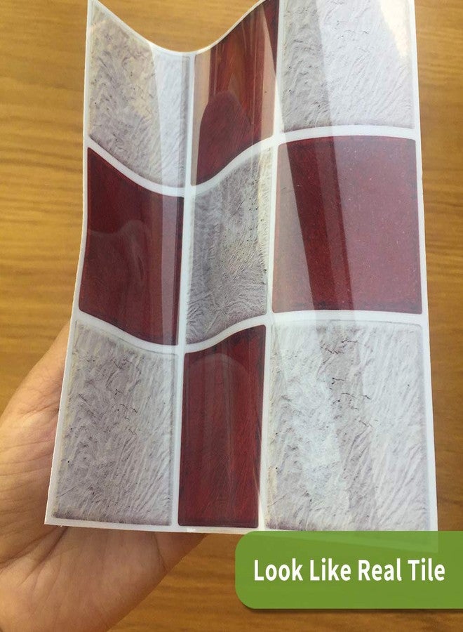 مجموعة Alwayspon المكونة من 25 قطعة من ملصقات نقل البلاط ذاتية اللصق لتزيين المنزل، ملصقات بلاط سهلة التقشير واللصق، ملصقات بلاط جدارية مقاومة للماء للمطبخ والحمام، مقاس 6 × 6 بوصة - Image 5