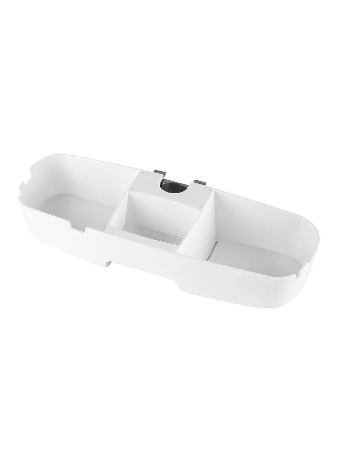 Primanova 3-Compartment Sleek Design Drippy Shower Basket White 7 x 33 x 11 cm