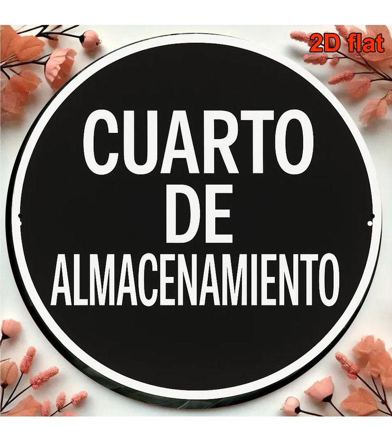 Spanish Vintage Sign 8x8 Inches 2D Flat Retro Wall Decor Garage Studio - Image 5