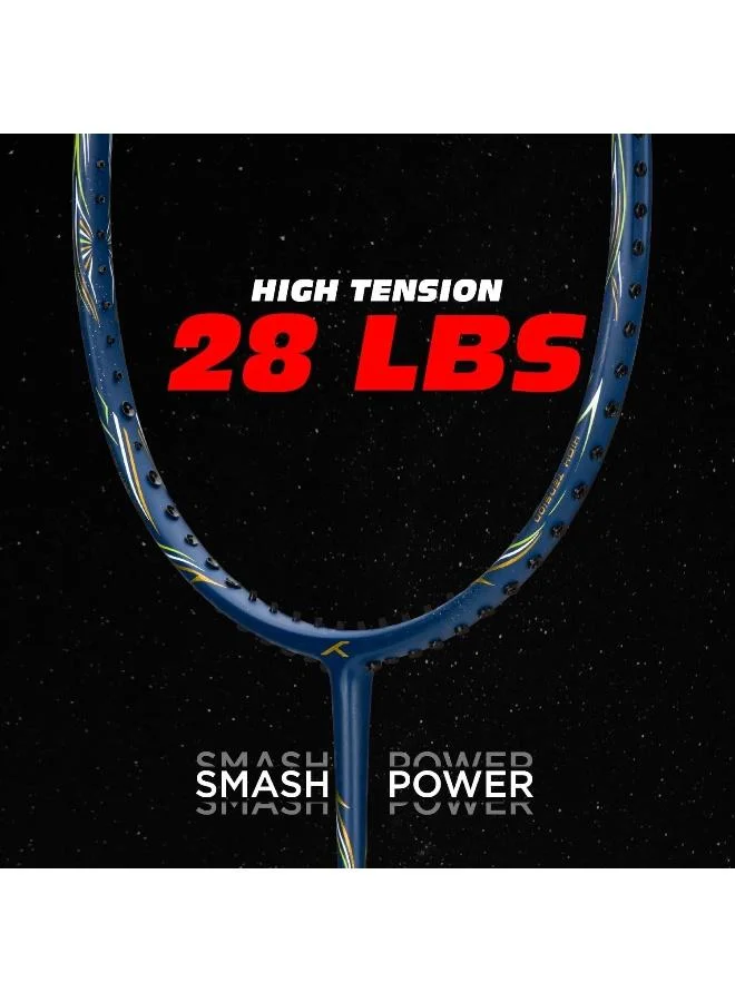 HUNDRED Powertek 901 Series Head Graphite Badminton Racket With Head Cover