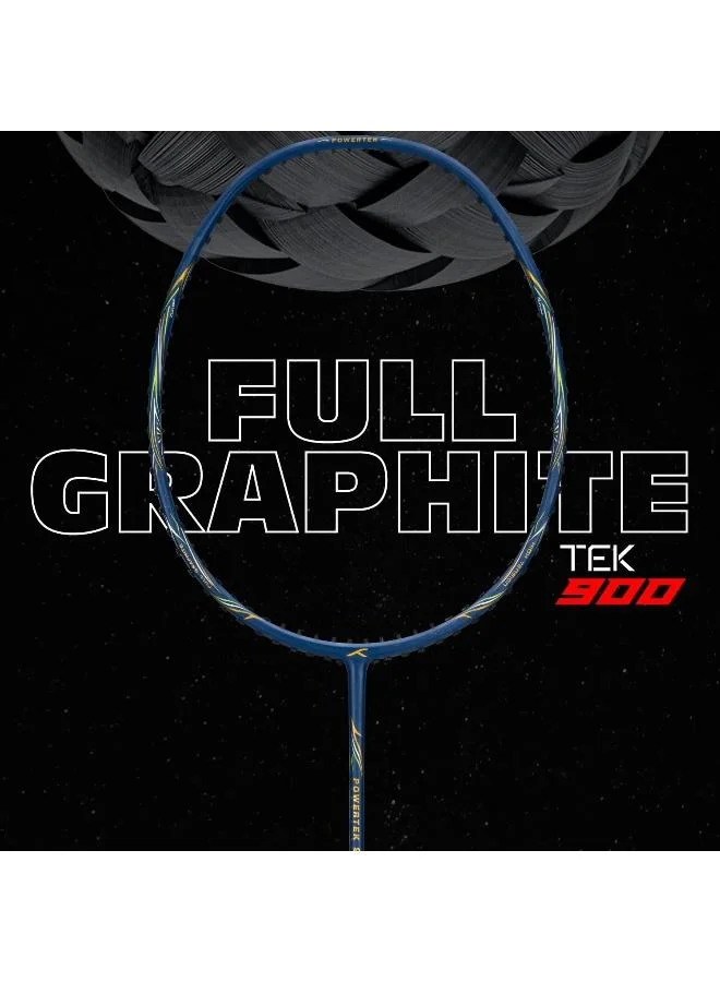 HUNDRED Powertek 901 Series Head Graphite Badminton Racket With Head Cover
