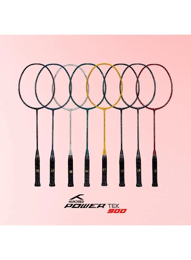 HUNDRED Powertek 901 Series Head Graphite Badminton Racket With Head Cover