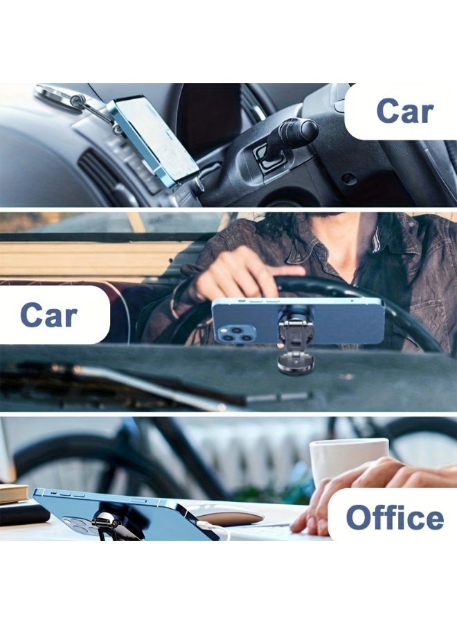 Rotating Magnetic Car Phone Holder – Universal Zinc Alloy Dashboard Stand, Adjustable Mount for Smartphones - Image 5