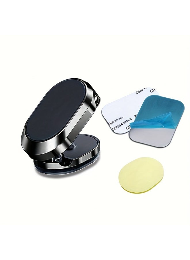 Rotating Magnetic Car Phone Holder – Universal Zinc Alloy Dashboard Stand, Adjustable Mount for Smartphones - Image 1