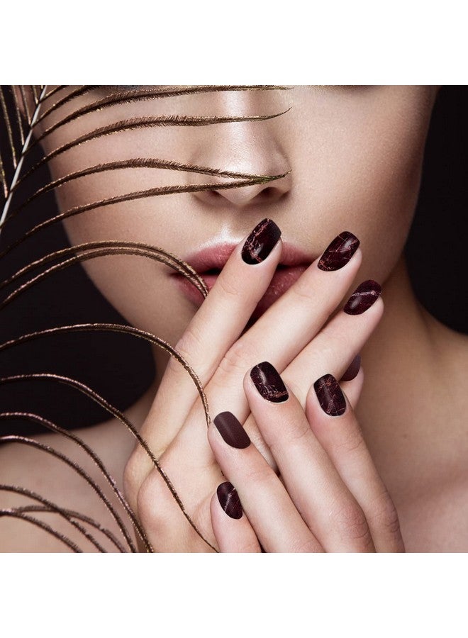 Maitys 168 Pieces 12 Sheets Full Wrap Nail Polish Stickers Self Adhesive Glitter Gradient Marble Color Nail Decal Strips With Glass Nail File For Women Girls Diy Nail Craft (Lovely Style) - Image 5