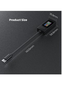 Generic USB C Power Meter Testers, Type C Voltage and Current Tester Meter, USB C Voltage Current Voltmeter Amp Volt Ammeter Detector USB Cable Charger Indicator  - Image 5