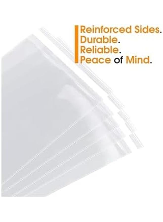 MARKQ 10 X 14 Inches Clear Resealable Poly Mailers Bag 75 Piece Self Sealing Plastic Cellophane Cello Bags For 10 X 14 Prints T Shirts Flyers Wedding Gifts Basket Supplies - Image 4