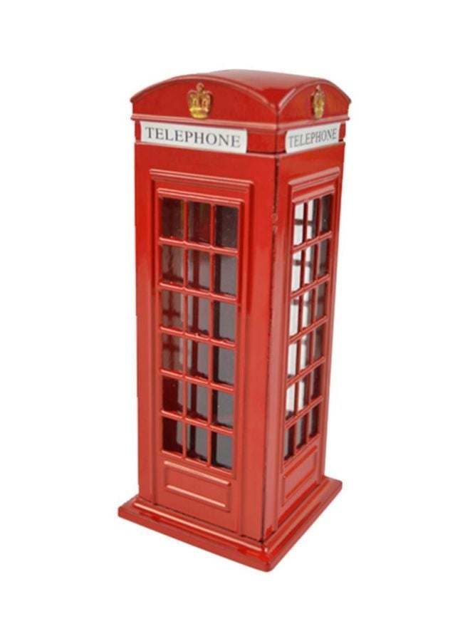NIBEMINENT Metal Telephone Booth Piggy Bank - Image 1