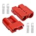 OXDFK 50A600V Battery Quick ConnectDisconnect with 781012 AWG 2 PCS Jumper Cable Plug Connector Compatible with Anderson Connector for Rescue Winch Motor Recovery Red - Image 2
