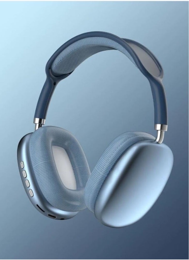Generic - Premium Quality STN-01 Immersive Active Noise Cancelling Over-Ear Headphones, Epitome of Cutting-Edge Design and Premium Sound Quality. Elevate Your Listening Experience, Fusion of Style and Comfort (Classic, Blue) - Image 1