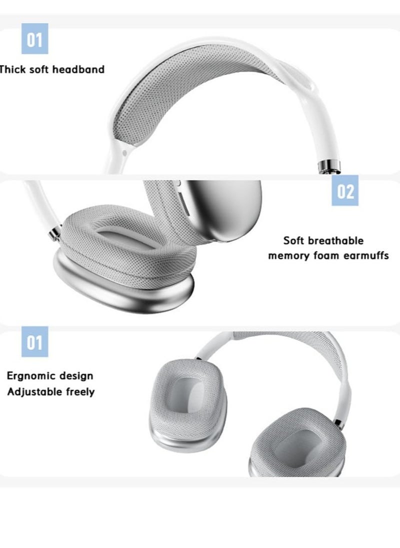 Generic - Premium Quality STN-01 Immersive Active Noise Cancelling Over-Ear Headphones, Epitome of Cutting-Edge Design and Premium Sound Quality. Elevate Your Listening Experience, Fusion of Style and Comfort (Classic, Blue) - Image 1