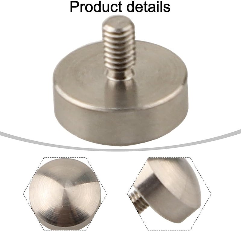 High Speed Steel Dial Indicator Contact Point 10mm Tip M2 5 Threaded Shank - Image 5