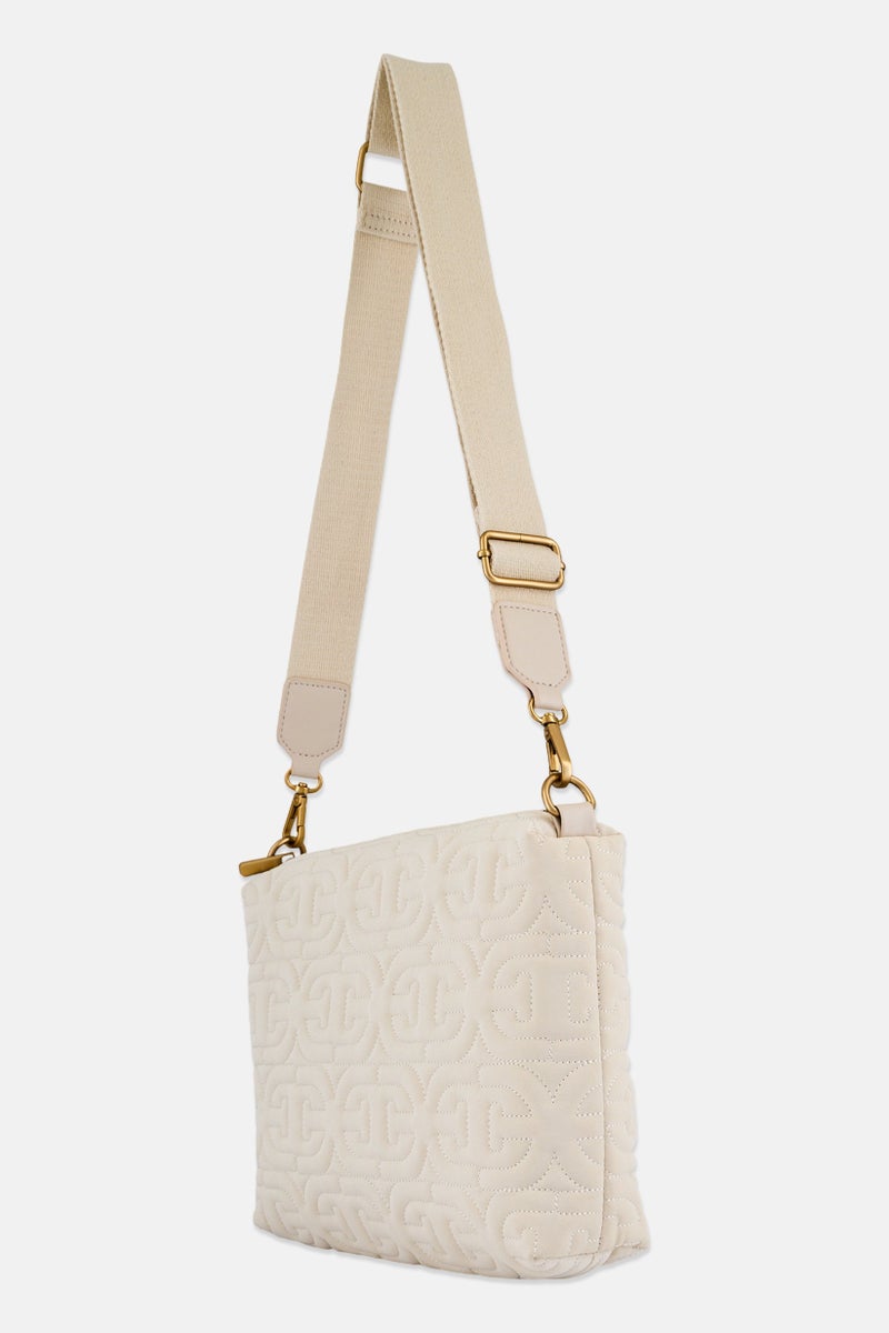 Sam Edelman Women Textured Cross Body Bag, Beige - Image 3