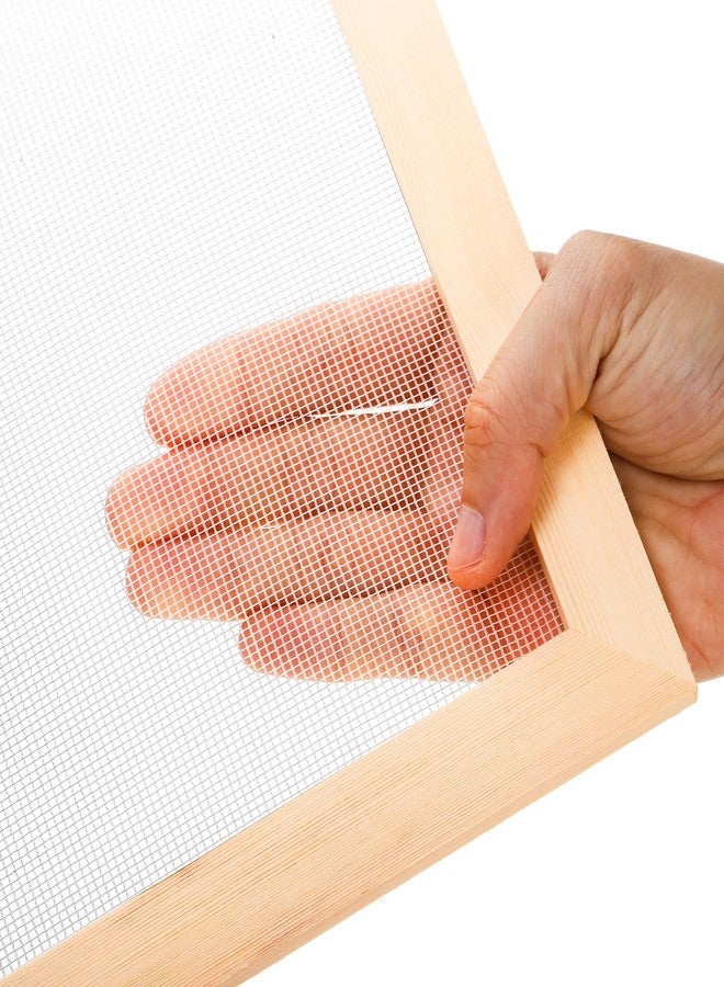 Okllen Set of 4 Paper Making Screen Kit, Wooden Paper Making Frames with Mesh, Absorbent Paper and Sponge for DIY Paper Crafts Size (A4, A5, A6, A7) - Image 4