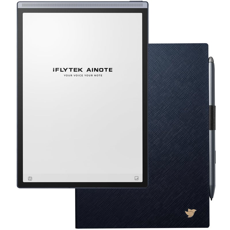 iflytek AINOTE Air 282inch E Ink Tablet for Meetings AI Note Taking Tablet with Blue Folio CaseVoicetoText Transcription MultiLanguages Chatgpt SupportDigital Notebook for WorkStudy - Image 2