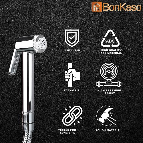 BonKaso HF Classic Health Faucet Gun Only (Chrome Plated) - Jet Spray for Toilet - Image 2