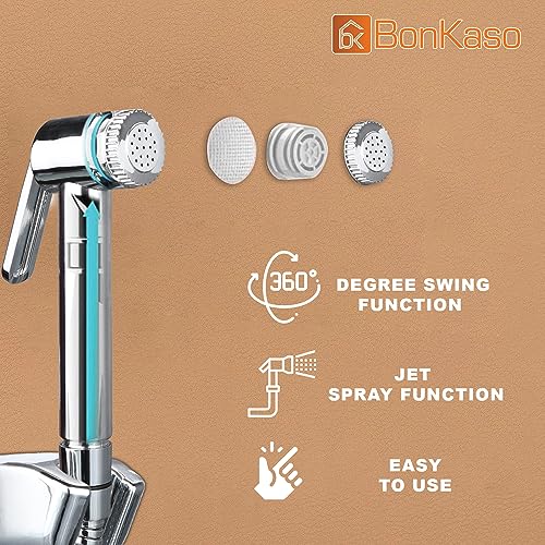 BonKaso HF Classic Health Faucet Gun Only (Chrome Plated) - Jet Spray for Toilet - Image 3