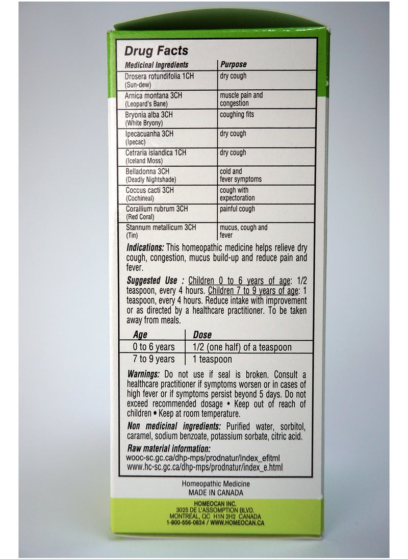 Homeocan Kids 0-9 Cough & Cold-100Ml  - Image 3