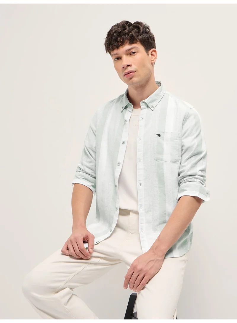 THE BEAR HOUSE  Men’s Long Sleeve Shirt – Classic, Comfortable and Stylish Essential for Work, Travel or Casual Outings for Men | Best Price UAE