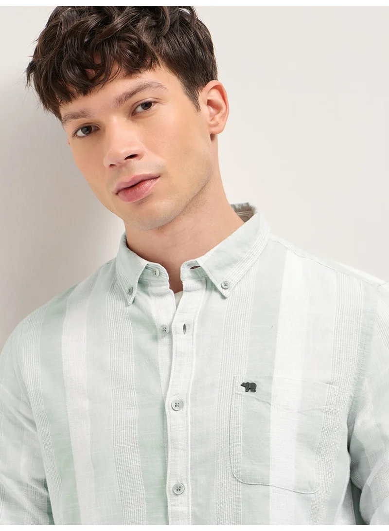 THE BEAR HOUSE  Men’s Long Sleeve Shirt – Classic, Comfortable and Stylish Essential for Work, Travel or Casual Outings for Men | Best Price UAE