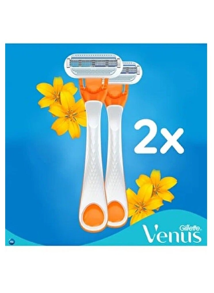 Gillette Venus Riviera Disposable Razor - 2 Count - Image 5