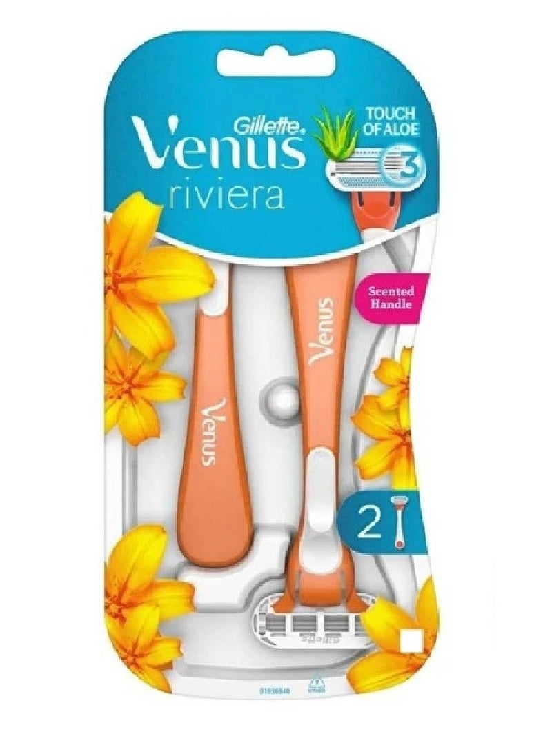 Gillette Venus Riviera Disposable Razor - 2 Count - Image 2