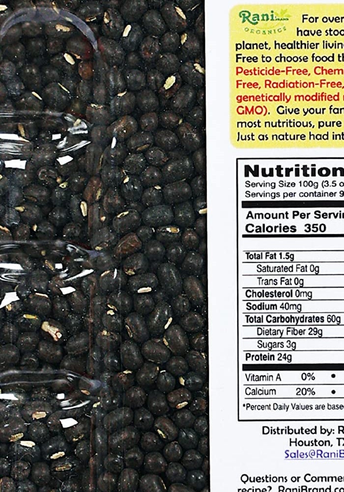 Rani Brand Authentic Indian Products Rani Organic Urid/Urad Whole Black (Matpe Beans With Skin) Indian Lentils 32oz (2lbs) 908g PET Jar ~ All Natural | Vegan | Gluten Friendly | NON-GMO | Indian Origin | USDA Certified Organic - Image 3